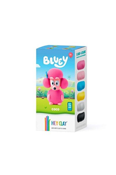 Generic Hey Clay - Coco. Colorful modeling air-dry clay, 5 cans with fun inte...