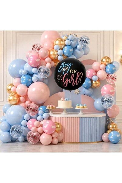 Generic Baby Gender Reveal Balloons Decoration Set, Premium Thick Latex & Met...