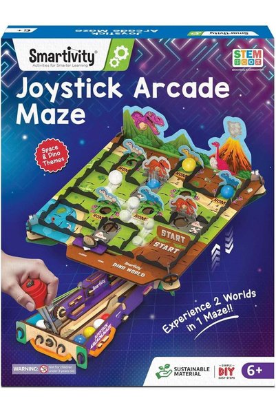 Generic Joystick Arcade Maze Toy for Kids 6-14 Years | 2in1 Space & Jungle Th...