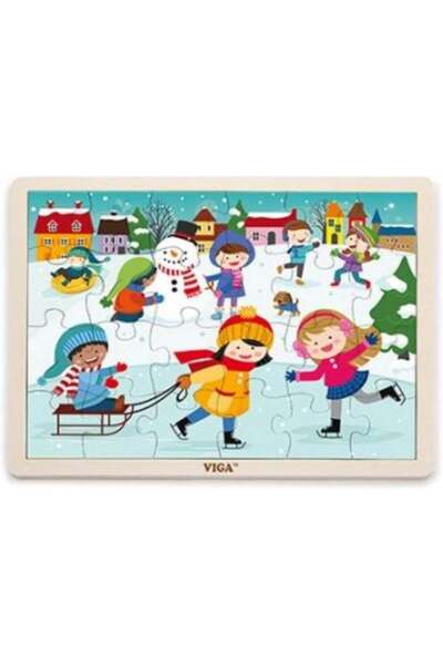 Generic Viga Multi Color Season Snow Winter Jigsaw Puzzle Toy for Kids Ages 2...