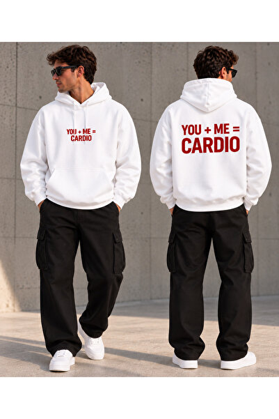 Jooy Sevgili Kombini You Me Cardio 2'li Kapüşonlu Hoodie Sweatshirt