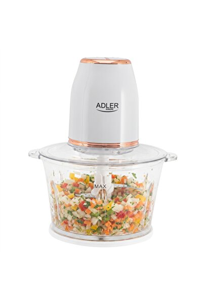 adler Електрически чопър, 800W, 4 остриета от неръждаема стомана, 2-литрова с...