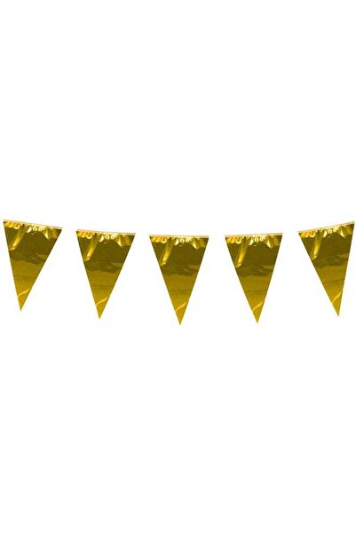 Generic Ciao Gold Giant Flag Banner – 10 Meter Garland with 18 Metallic Gold ...