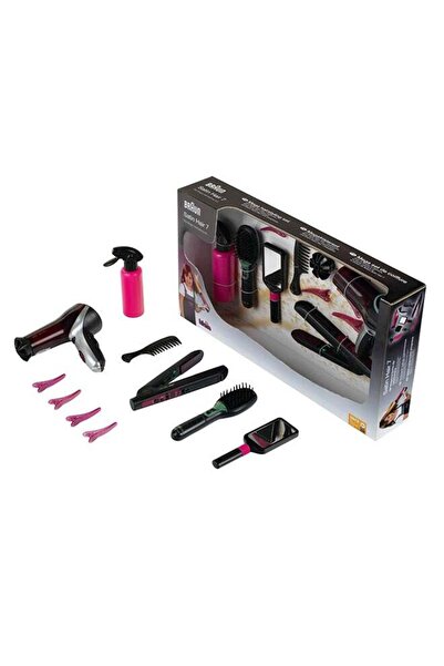 Generic Klein Braun Satin Hair 7 Mega Set I With Hair Straightener, Brush And...