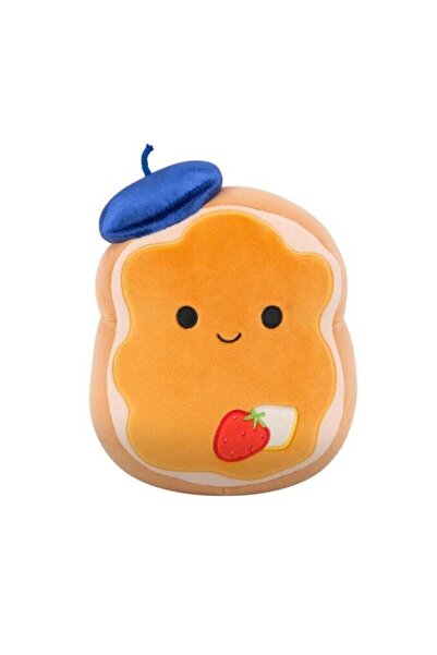 Generic Plush French Toast with Blue Velvet Beret Plush Toy â€“ 30 cm Soft Co...