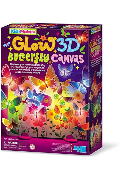 Generic KidzMaker 3D Glow Butterfly Canvas, Create Your Own Light Up Butterfl...