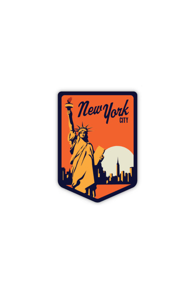 New York Sticker Şehir Sticker ABD Su Geçirmez UV Dayanıklı Termos Laptop Araba Bardak Valiz Sticker