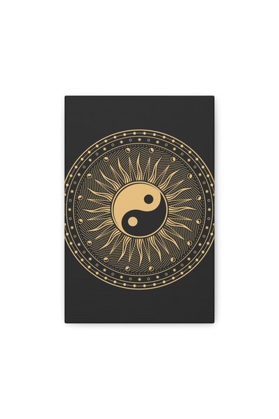 stickerino Tablou Yin Yang pe pânză 14x23 cm