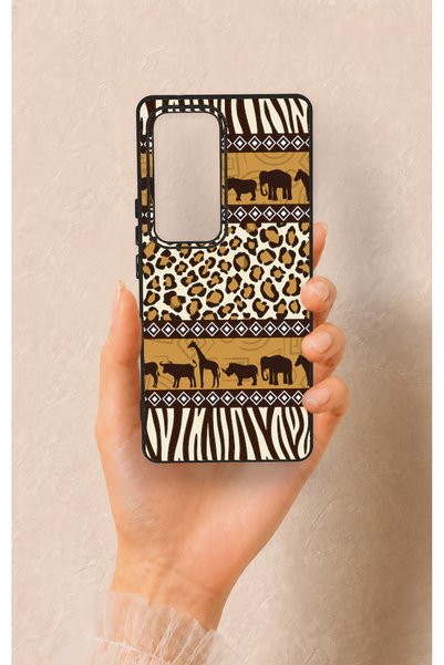 Vip Case Vivo V30 Compatible African Safari Patterned Silicone Case