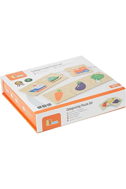 Generic VIGA Categorizing Wooden Puzzle Set for Kids