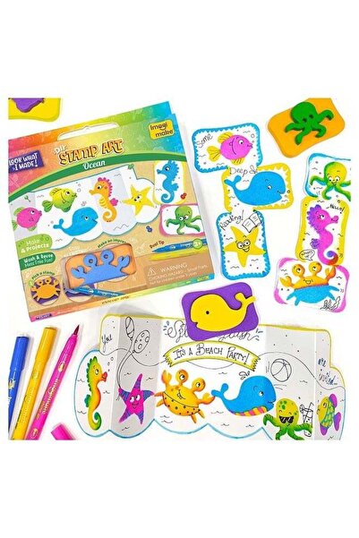 Generic DIY Stamp Art Set for Kids 3+ Years - Ocean Theme | Make 4 Creative P...