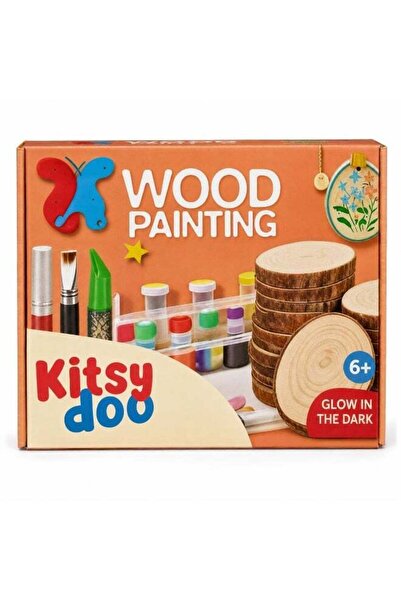 Generic Wooden Painting Kit for Kids, Wood Slice Arts & Crafts Set, Creative ...
