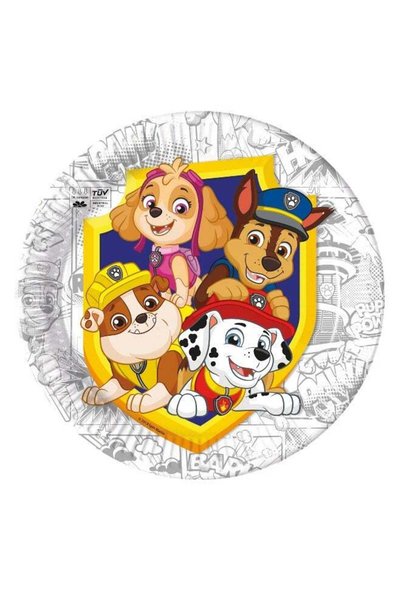 Generic Ciao Paw Patrol “Yelp for Action” Compostable Paper Plates 23cm – Kid...
