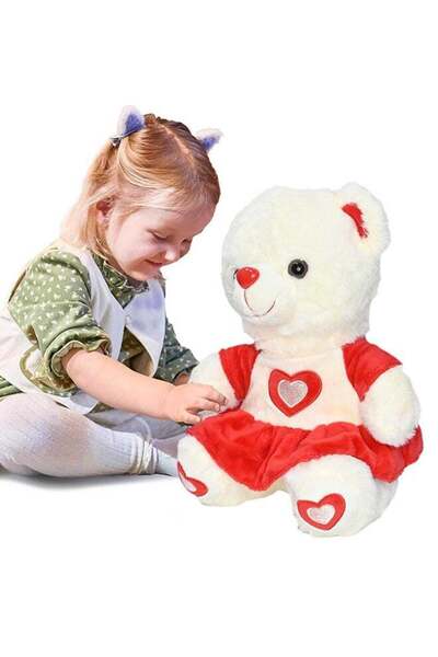 Generic 25cm Red Teddy Bear Toy With Cute Dress for Girls Friend and Couples ...