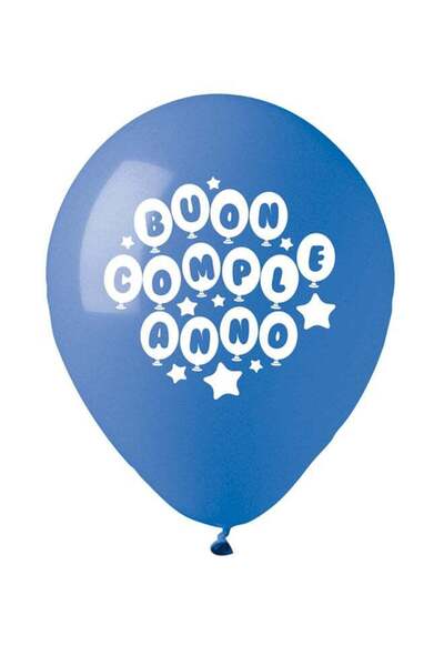 Generic Ciao Pack of 20 “Happy Birthday” Balloons – Italian Print “Buon Compl...