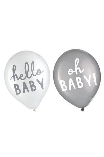 Generic Baby Shower Soft Jungle Hello Baby Latex Balloons 12in 15pcs
