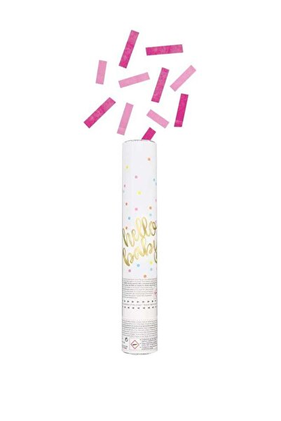 Generic Hello Baby Pink Confetti Cannon