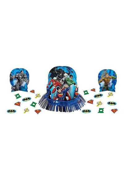 Generic 23-Piece Justice League Birthday Party Table Decorating Set Birthday ...
