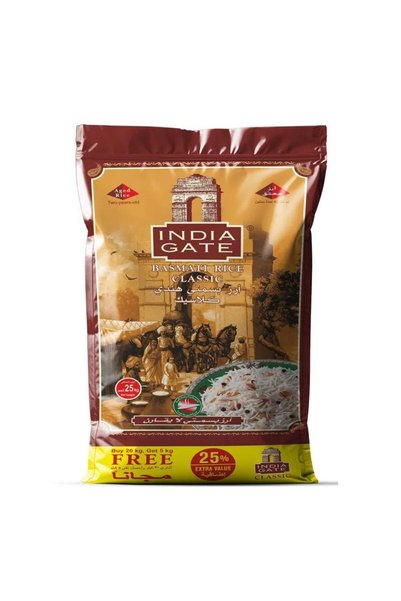 Generic Brand India Gate Basmati Rice (20+5KG) Classic