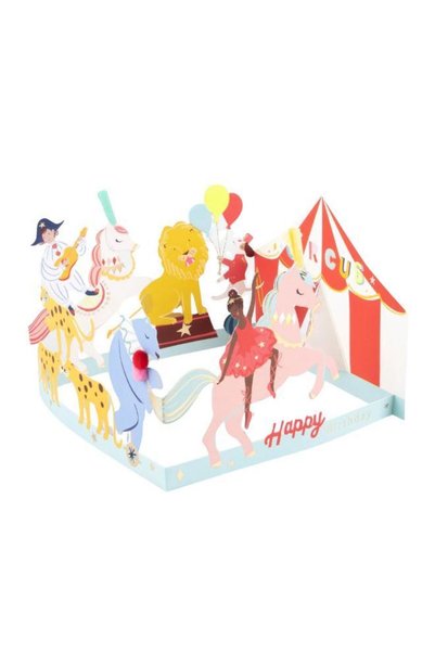 Generic Circus Concertina Card