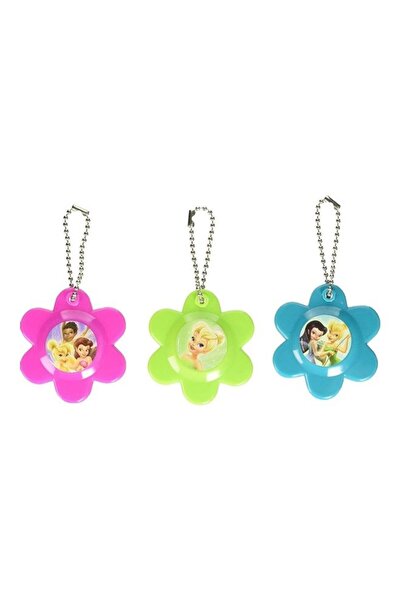 Generic 12 piece Disney Tinkerbell Flower Compact Mirror Keychain Birthday Pa...