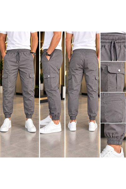 OwenLife Pamučna lycra tkanina, visoka struka, elastične pantalone sa 6 džepova