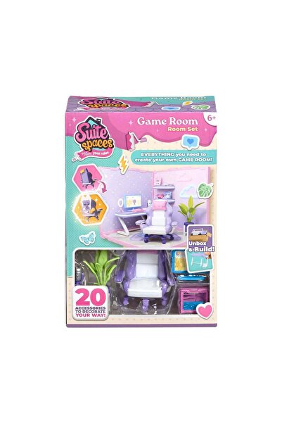 Generic Suite Spaces Unbox & Build Game Room Room Set (20 Accessories)