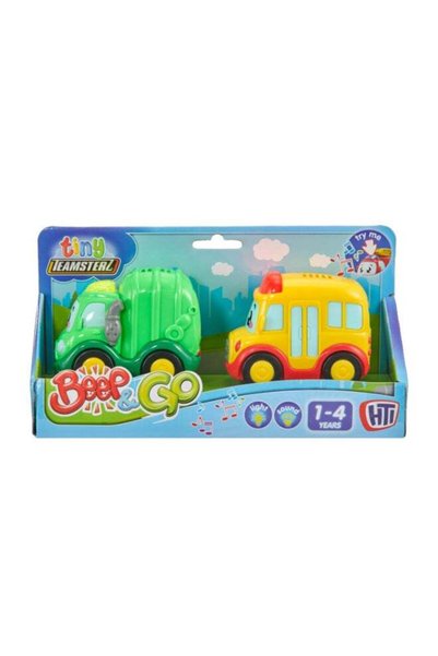 Generic Teamsterz Tiny Teamsterz Beep and Go 2 Pack (4 Assorted)