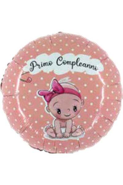 Generic Ciao Primo Compleanno Pink Mylar Balloon 18” Round Shape – Pack of 5 ...