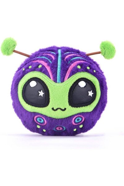 Generic Bouncibles Zoggo the Alien Plush Toy (8 cm, Purple/Green)