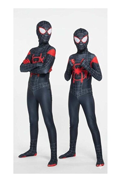 Generic Spider Hero Black Suit Costume with Mask – Full Body Jumpsuit for Hal...