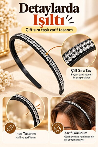 FLY LIFE Stoned Women's Hair Crown Double Row Thin Stylish Crown Red Rose Gol...