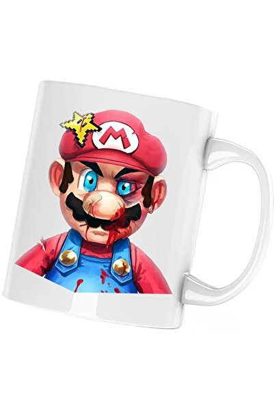 INOVATIX Cana Super Mario Bros Batut Sange 3D Odyssey, alba, 330 ml