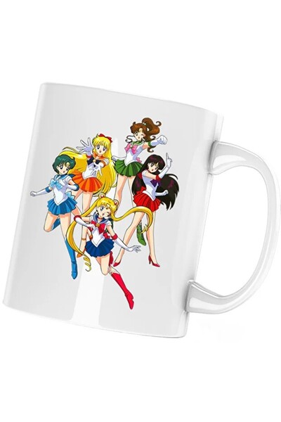 INOVATIX Cana Sailor Moon Party Girls Anime Manga, λευκό, 330 ml