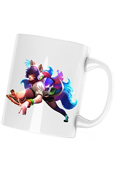 INOVATIX Cana League of Legends Ahri Vulpea cu Nouă Cozi LoL, albă, 330 ml