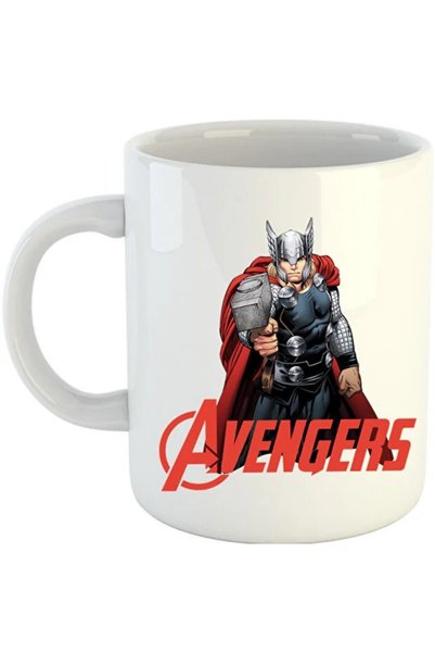 INOVATIX Cana Thor Avengers Super Powers God, alba, 330 ml