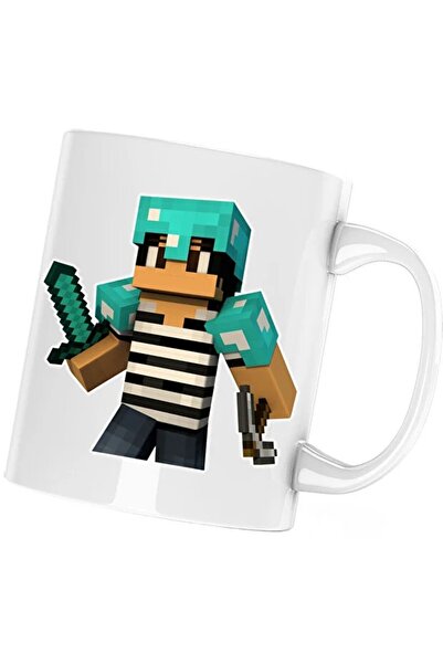 INOVATIX Cana Minecraft Green Skin, alba, 330 ml