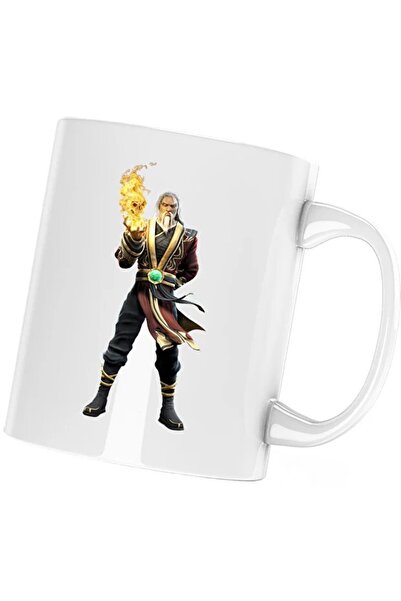 INOVATIX Чаша Mortal Kombat Shan Tsung Shao Khan Boss Fighter, бяла, 330 мл