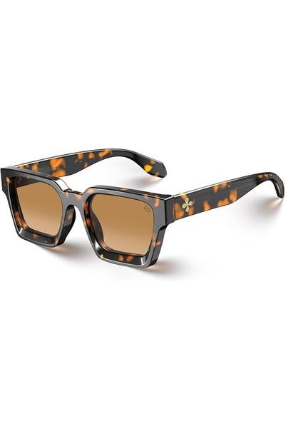 VISOONE Fashion 100% UV400 Protection Rectangle TR90 Y2K Sunglasses Accessori...