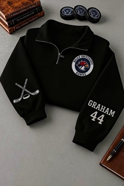 Vordevia Hanorac Off Campus Briar Graham 44 oversize cu jumătate de fermoar, ...