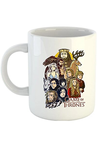 INOVATIX Cana Game of Thrones All Characters Cartoon Style, λευκό, 330 ml