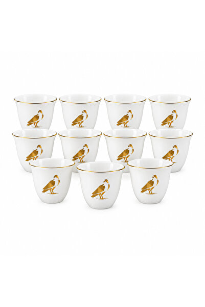 GERMAX Ceramic 12 Pcs Cawa Cup Set - 80ml