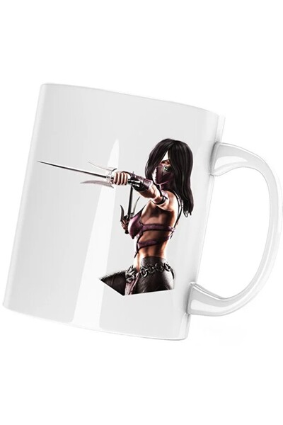 INOVATIX Cana Mortal Kombat Mileena Kitana Cute Girl Karate, Alba, 330 ml