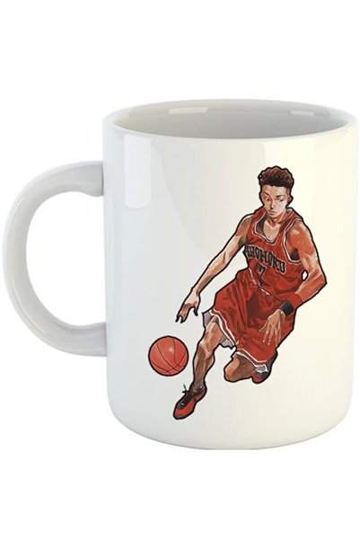 INOVATIX Баскетболен кош Cana Slam Dunk Miyagi Anime, бял, 330 мл