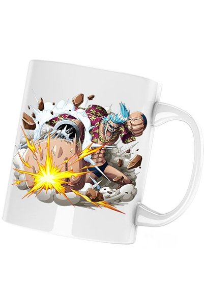 INOVATIX Cana Cyborg Franky Attack One Piece Pirat, λευκό, 330 ml