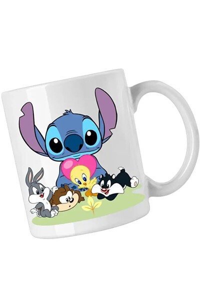 INOVATIX Cana Daffy Duck Stitch Bugs Bunny Tweety Desene Vechi