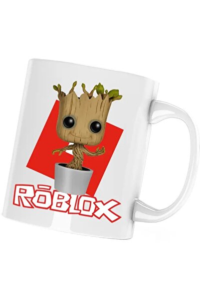 INOVATIX Cana Baby Groot Roblox Cute Tree Love, alba, 330 ml