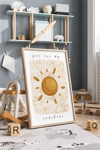 KEYFHOME You Are My Sunshine Ηλιακός Πλαισιωμένος Πίνακας MDF Αφίσα Διακόσμησ...