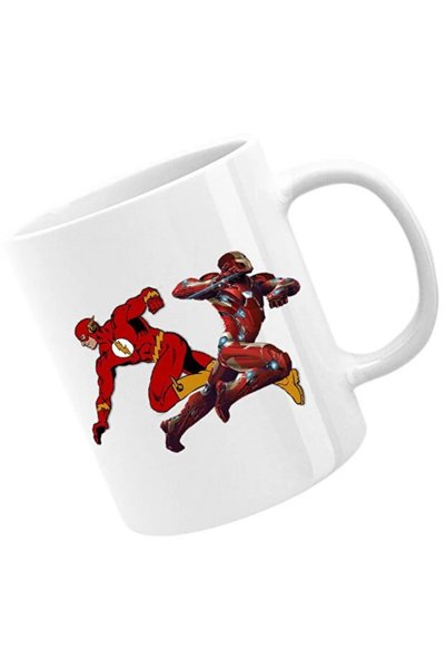 INOVATIX Cana Flash Ironman Jump Speed Power Fast Arrowverse, alba, 330 ml