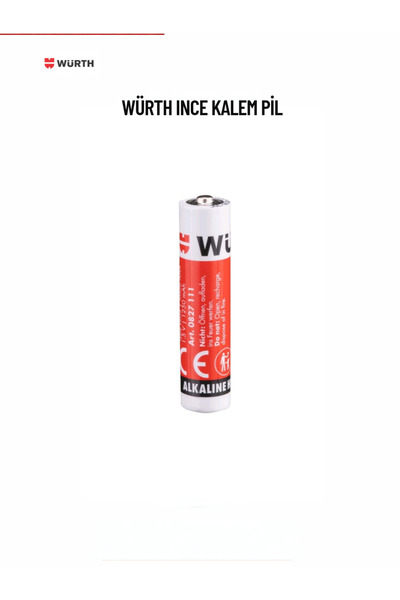 İNCE KALEM PİL 1,5V-AAA-MICRO-LR03-ALKALİ ( 4'LÜ )